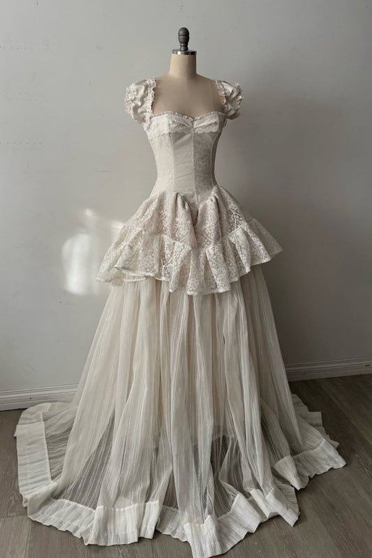 amakanas-White vintage elegant ball gown/wedding dress  gh6182