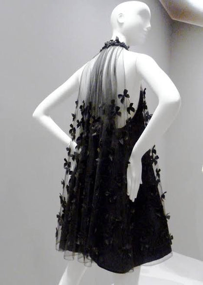 amakanas--Black Exquisite Butterfly Short Tulle Beautiful Suspender Homecoming Dress gh5692