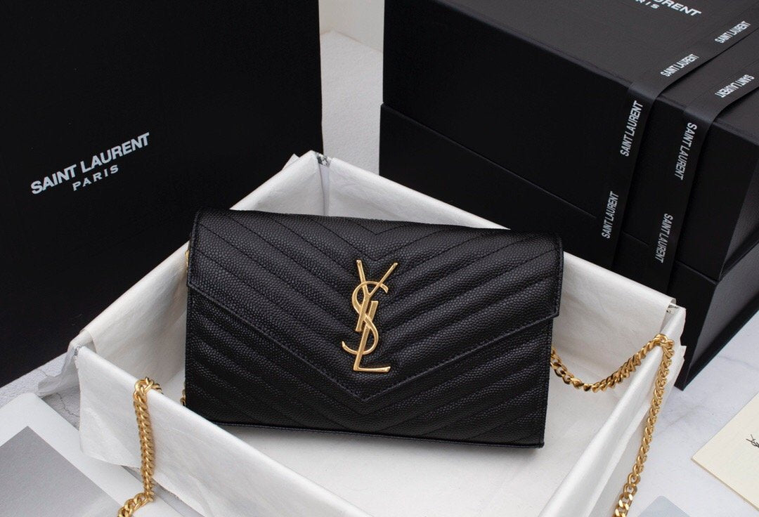 Saint Laurent Cassandre Chain Wallet