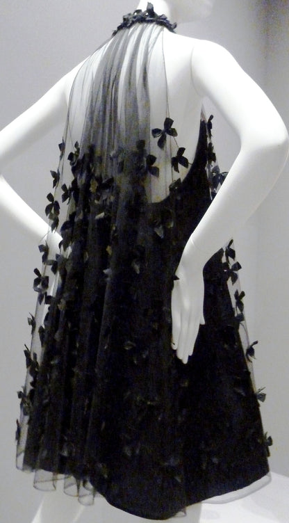 amakanas--Black Exquisite Butterfly Short Tulle Beautiful Suspender Homecoming Dress gh5692