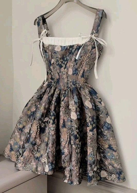 amakanas--Floral Short Homecoming Dress Women Girls Satin gh5714