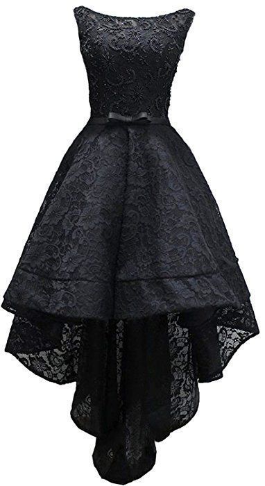 Sleeveless Beaded High Low Prom Dress Lace Evening Gown  cg5650