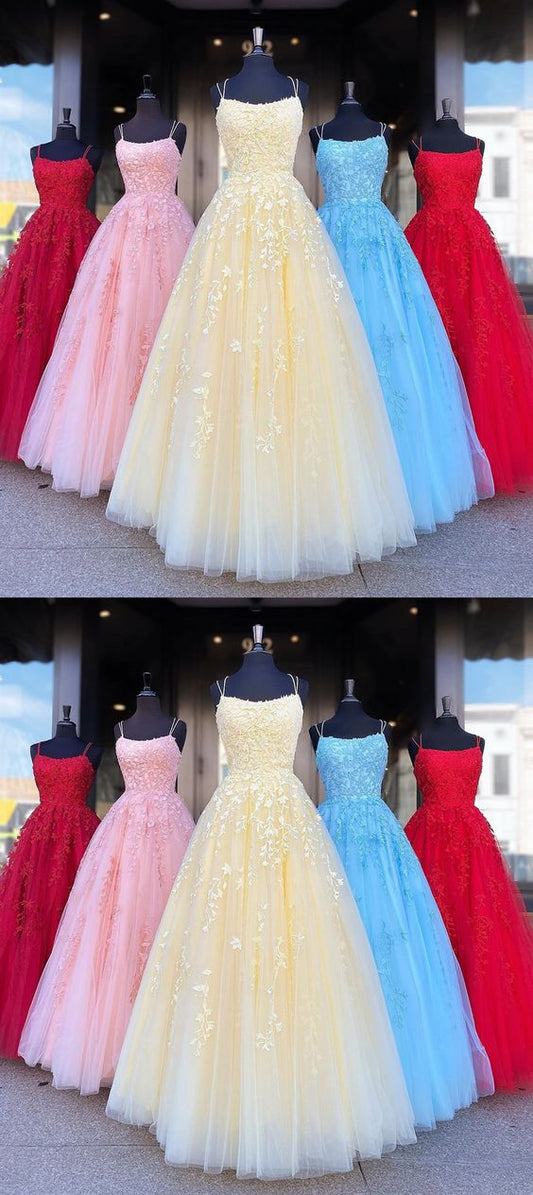 Backless Yellow Pink Blue Red Burgundy Lace Prom Dresses, Backless Lace Formal Evening Bridesmaid Dresses  cg5871