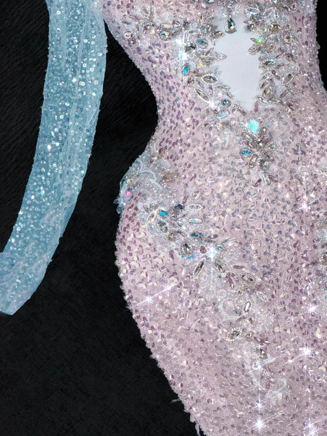 Vintage Shiny Pink Sequined Sweetheart Design Mermaid Prom Dress Evening Dress TP4220