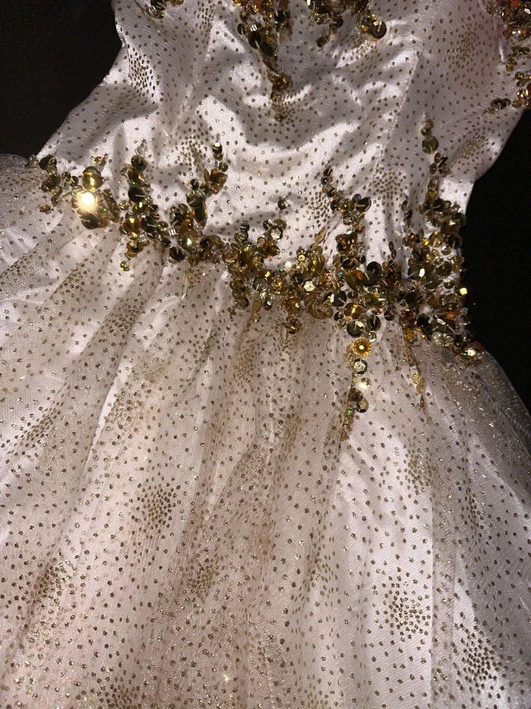 White gold beaded sequined gorgeous short homecoming dress tulle party dress birthday dress gh4458