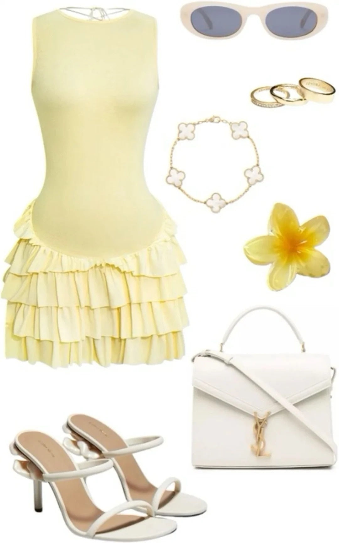 amakanas--Sweet yellow short chiffon ruffle homecoming dress simple dress gh5738