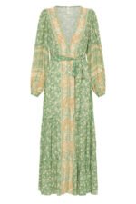 Ina Splice Printed Button Up Maxi Gown Dress - Image 10