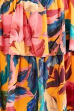 Aaliyah Floral Printed Maxi Strap Dress - Image 5