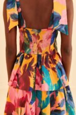 Aaliyah Floral Printed Maxi Strap Dress - Image 4