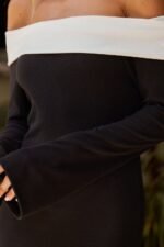 Aeris Off-shoulder Maxi Knit Dress - Image 5