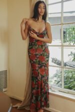 Alanna Floral Printed Maxi Slip Dress - Image 3