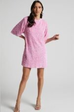 Alma Sequins Backless Mini Dress - Image 2