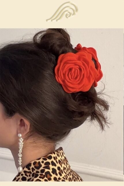 Antonia Handmade Rose Hair Claw