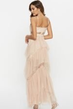 Arlene Corset Leayered Mesh Slip Maxi Dress - Image 5