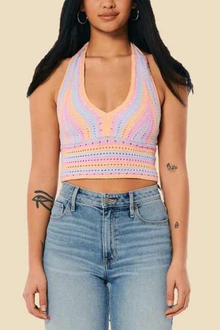 Aurora Crochet Two-way Cami Top