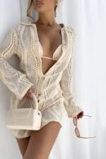 Basis crochet button-up cover-up - Image 4