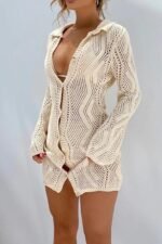 Basis crochet button-up cover-up - Image 2