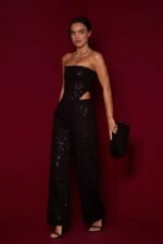 Belinda Sequins Denim Pants Set - Image 5