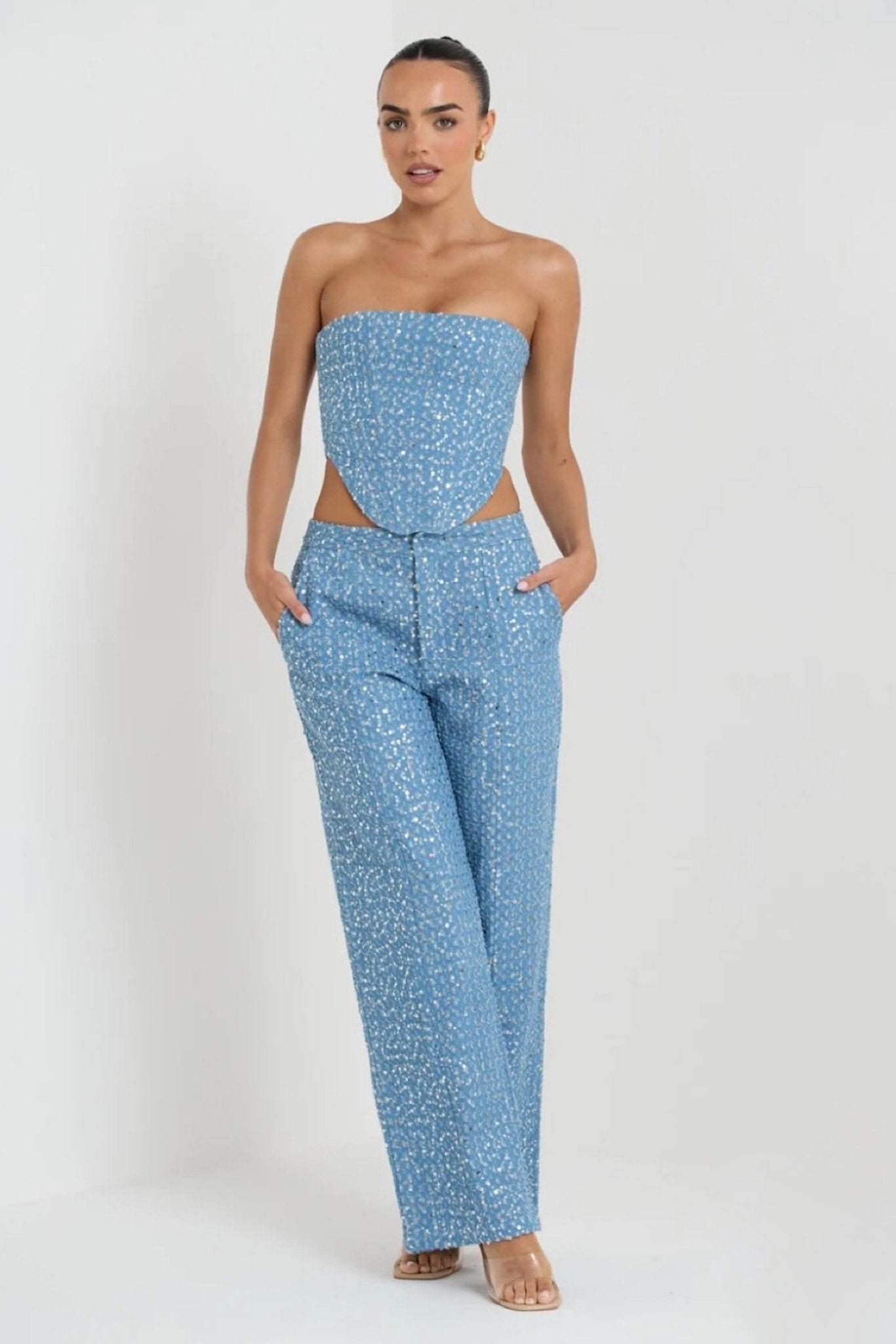 belinda-sequins-denim-pants-set-ss00601042091-blue-s-sunfere-399961 Belinda Sequins Denim Pants Set - Image 1
