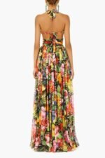Bridget Printed Halterneck Maxi Dress - Image 2
