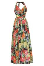 Bridget Printed Halterneck Maxi Dress - Image 3