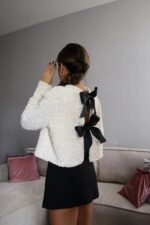 Cara Bow-tie Sequins Crop Top - Image 7