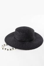 Carla Beaded Chain Straw Hat - Image 7