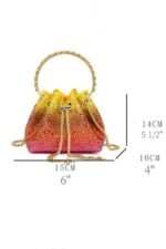 Carlin Diamente Loop Handle Bucket Bag - Image 4