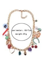 Crystal Multi Pendants Necklace - Image 6