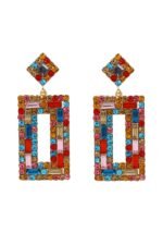 Diamante Retro Drop Earrings