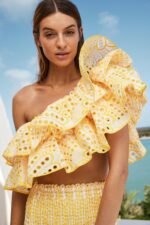 Dolly Embroidered Lace Tiered Ruffle Maxi Dress Set - Image 3