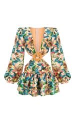 Edana Cut-out Tiered Mini Dress - Image 6