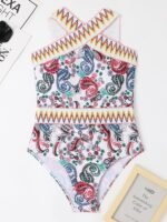 Edith Paisley Printed Swimsuit - Image 2