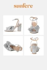 Edna Bow-tie Heel Sandals - Image 7