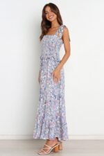 Elanore Printed Shirred Bodice Maxi Dress - Image 4