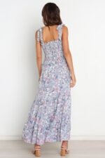 Elanore Printed Shirred Bodice Maxi Dress - Image 6