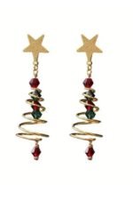 Eudora Christmas Tree Drop Earrings - Image 2