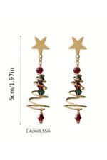 Eudora Christmas Tree Drop Earrings - Image 6