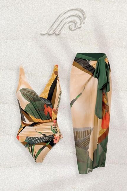 Eugenia Printed Cutout Two-pieces Swim Set