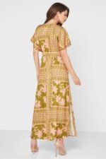 Eunice Printed V-neck Maxi Dress - Image 4