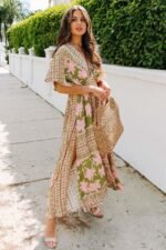 Eunice Printed V-neck Maxi Dress - Image 7