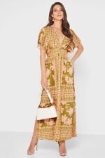 Eunice Printed V-neck Maxi Dress