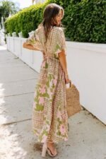 Eunice Printed V-neck Maxi Dress - Image 6