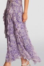 Flo Printed Plisse Ruffle Maxi Dress - Image 2