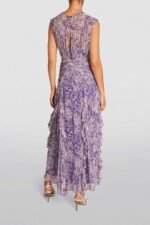 Flo Printed Plisse Ruffle Maxi Dress - Image 3