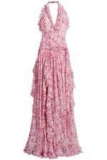 Gabrielle Halterneck Ruffle Maxi Dress - Image 6