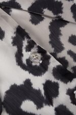 Gail Printed V-neck Belted Chiffon Mini Dress - Image 8