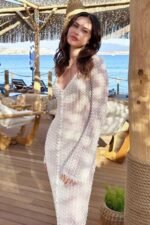 Georgia V-neck Crochet Maxi Dress - Image 2