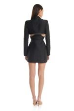 Gloria Diamante Jacqaurd Two-piece Mini Blazer Dress - Image 6