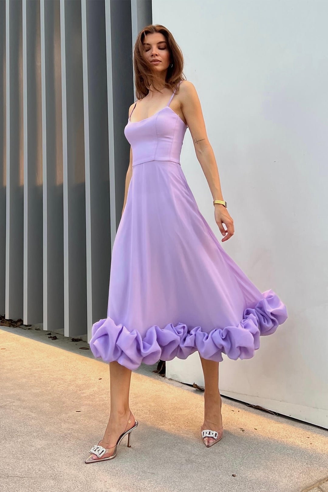 gloria-ruffle-a-line-slip-midi-dress-sd00207311078-purple-s-sunfere-187876 Gloria Ruffle A-line Slip Midi Dress - Image 1